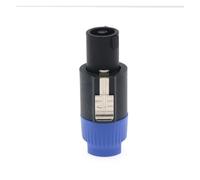 Conector Speakon de 4 pines for altavoz NL4FC, conector macho, conector Speakon de 4 polos, cable Polo, conector estéreo macho(Blue)