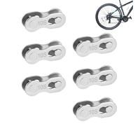 Conector Speed Quick-Link, eslabones rápidos de cadena de bicicleta, juego de conectores de acero de 6 piezas, paquete de juntas de pasador de cadena , eslabón perdido de bicicleta, accesorio
