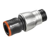 Conector stop Premium de Gardena, 19 mm (G 3/4 pulgadas): Aquastop, gran agarre de la manguera, resistente a las heladas, empaquetado (18254-20)