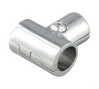 Conector T para pasamanos marino en acero inoxidable 316 construido para intersecciones de 90 grados en barcos y yates (25 mm (22 mm)