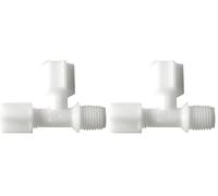 Conector "T". Recambio para equipos de Ósmosis Inversa. Con sistema de rosca para facilitar su Instalación. Fabricado en Materiales resistentes a la corrosión. Bbagua. (Paquete de 2)