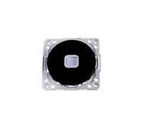 Conector telefónico de 1 vía, color negro, compatible con tomas alemanas y francesas, ideal para instalaciones de telefonía.