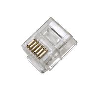 Conector telefono rj12 6p6c cable plano (100 uds.) ** k11050