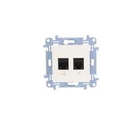Conector teleinformático RJ45+RJ11 Cat.5e Simon 10 C5T.01/11