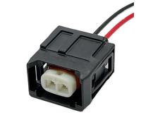 conector terminal Compatible Con Toyota 7287-1495-30 90980-12747 Conector De Inyector Combustible Diésel De 2 Pines Coche Conector Electrónico De Bomba Combustible Impermeable Con Cable(2Pin Female)