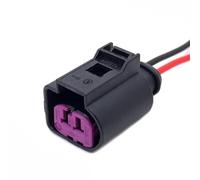 conector terminal Compatible con VW para Magotan para Sagitar 1J0973772 Conectores eléctricos de 2 pines para sensor de altavoz de motor, enchufe de arnés de cables hembra impermeable
