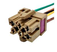 conector terminal Compatible con VW para Passat 1J0937731 Conector de cableado del ventilador del soplador de aire de 6 pines