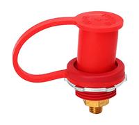 Conector Terminal de Batería 250A, Terminal de Latón de Alta Resistencia con Poste de 3/8 Pulgadas, Rojo - Conexión Segura, Resistente al Desgaste, Para Autos Barcos y Vehículo (Día)