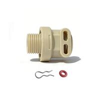 Conector termobloque de agua de 4 mm para DeLonghi Magnifica, Perfecta, Primadonna Espresso totalmente automática, adaptador de válvula solenoide (conector G1/8)