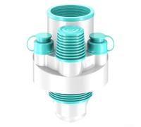 Conector triple de drenaje de cocina para lavavajillas, purificador de agua, máquina de hielo con válvula de cierre automático, drenaje rápido, sellado multicapa, se adapta a tubos de PVC de 50 mm y