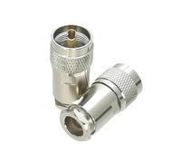Conector UHF PL259, abrazadera macho RG58 RG142 / RG8X / RG5 RG6 / RG8, adaptador RF de ángulo recto y recto, cable Coaxial, 1 Uds.(For RG8 LMR400)