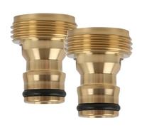 Conector universal para grifo, 2 unidades, adaptador para grifo, conector de manguera para grifo, Compatible con Sistema de Acoplamiento Gardena, para Lavadora, Cocina, Baño, Jardín