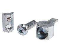 Conector universal RS PRO, pieza de fijación y conexión Ranura de 8 mm, paquete de 10 unidades