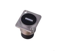 Conector USB 2.0 de doble puerto USB hembra, 86 paneles de montaje cuadrado hembra a hembra, convertidor de transferencia de datos, conectores de aviación para audio, vídeo, red optoelectrónica,