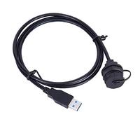 Conector USB a Prueba de Agua USB3.0 Hembra Macho Medidor Enchufe de Cable Adaptadores de Montaje en Panel para Equipos de Interconexión Industrial, Comunicación de Alta Frecuencia