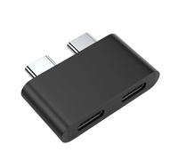 Conector USB C de alta velocidad de 10 Gbps, adaptador USB C a USB C, base de transferencia de datos de aluminio, multifunción, concentradores USB C para oficina