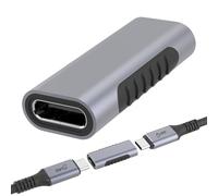 Conector USB C - Puerto Femenino duel, Enchufe De Conversión, Acoplador De Cable | Enlace De Transferencia De Datos Liviano, Accesorio De Conectividad Eficiente De Carga De Alta Velocidad Adecuada Par
