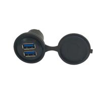 Conector USB de 25 mm Conector USB metálico/Toma USB 2X USB3.0 Hembra A - Hembra A