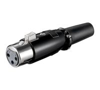 Conector XLR 3-pin Hembra Goobay 11680 Negro