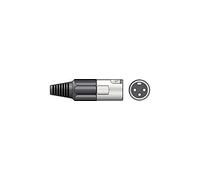 Conector XLR, corto, de 3 pines, Plug