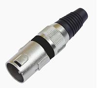 Conector XLR de 3 pines bk 10x