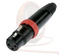 Conector XLR Femenino Conmutado Neutrik 3 Pines NC3FXSB Dorado