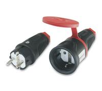 Conector y acoplamiento - Set SK 230 V/16 A IP44 con goma ST/KU BD - PCE