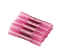 Conectores a tope aislados termorretráctiles, terminales de engarzado eléctricos, resistente al agua AWG 22-18 16-14 12-10(Red,30PCS)