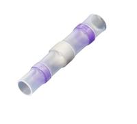 conectores a tope termorretráctiles 50 conectores de cable termorretráctiles, AWG22-18, empalme eléctrico a tope, terminal sellado soldadura estañada(Purple)