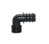 Conectores acodados for manguera de Pe, 1/2, 3/4 de rosca a 16/20/25mm, 90 grados, junta de espiga for manguera de agua for riego de invernadero agrícola, 4 Uds.(3I4 to 16mm)