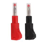 Conectores Banana, 10pcs Negro y Rojo apilable Conectores Banana aislados Altavoz Cable Conector de Seguridad retráctil 4mm Conectores Banana Adaptador para la Seguridad Industrial