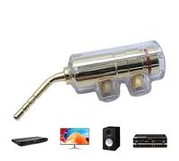 Conectores banana con pines, audio con pines, adaptador de altavoz curvo sin soldadura de 2 mm, para altavoces con banana estable, conector banana para estéreo