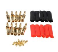 Conectores Banana de 20 Piezas, Conector de Cable de Altavoz de Chapado en Oro y Cobre de 3,8-4,6mm