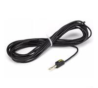 Conectores banana de 4 mm de ingeniería eficiente con cableado de cobre robusto, perfectos para requisitos eléctricos de alta resistencia (5 m negro)