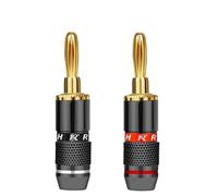 Conectores Banana no magnéticos, Conector de Altavoz de, terminales de Poste de unión, Conectores Banana, 10 uds/5 Pares