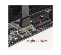 Conectores Cable de Extensión del Panel Frontal USB 3.2, Cable Deflector GEN2x2 TIPO e A Chasis Tipo C Frontal C Hembra 10G/20Gbps A
