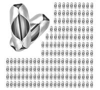 Conectores cadenas bolas 2,4 mm/4,5 mm, 1000 unidades, acoplamientos acero inoxidable, reparación cadenas bolas, compatibles con cadenas cuentas y manualidades(2.4mm)
