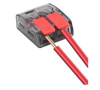 Conectores CMK63 de 10 piezas, 2-5 puertos, abrazadera for luz eléctrica, terminal Uni, 34-11 AWG(CMK632)