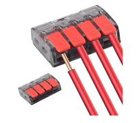 Conectores CMK63 de 10 piezas, 2-5 puertos, abrazadera for luz eléctrica, terminal Uni, 34-11 AWG(CMK634)