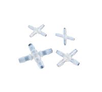 Conectores cruzados de plástico de 2,4 a 15,8 mm for riego de jardín, de igual diámetro, de 4 vías, for acuario, bomba de aire, manguera, juntas tipo pagoda.(12.7mm)