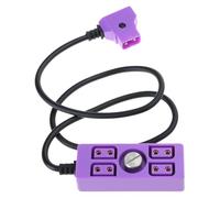 Conectores D-Tap Cable Divisor D-Tap alimenta cómodamente Varios Dispositivos con un Enchufe Macho a 4 Puertos Divisor de alimentación Dtap, Purple