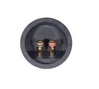 Conectores de abrazadera de resorte redondos de 72 mm, cobre libre de oxígeno para mejorar el sonido, no atornillar, clip de resorte, conectores de altavoces