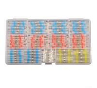 Conectores de alambre de sellado de soldadura, tubo termorretráctil con kit de terminales impermeables para aplicaciones automotrices y marinas, clasificación IP67, relación de encogimiento 2:1, cobre