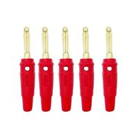 Conectores de Altavoz de, Conector Banana Chapado en Oro de 4MM, Amplificador, Conector de Poste de unión for terminales de Cable, 10/20 Piezas(White,20 Pcs)
