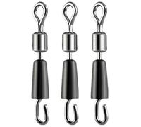 Conectores de Aparejos de, 3 giros de Agua Salada, de alimentador de Cambio rápido, Conector de Gancho de Aparejos para Agua Salada y Agua Dulce