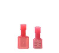 Conectores de cable de 50 Uds., terminales de engarzado en frío de engarce eléctrico de desconexión rápida de nailon de pala macho y hembra completamente aislados(Red)