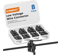 Conectores de cable de bajo voltaje para iluminación de paisaje, compatibles con cable subterráneo de calibre #12/14/16/18 para luces de camino, focos, luces en el suelo, impermeable, certificación UL