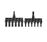 Conectores de Cable de Panel Conector fotovoltaico tipo T, conexión en paralelo, de panel solar, derivación impermeable, enchufe de conexión de celda de dos piezas(T7)