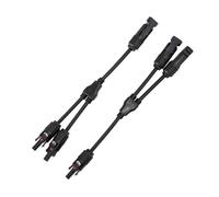 Conectores de Cable de Panel Conector fotovoltaico tipo T, conexión en paralelo, de panel solar, derivación impermeable, enchufe de conexión de celda de dos piezas(Y3)