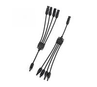 Conectores de Cable de Panel Conector fotovoltaico tipo T, conexión en paralelo, de panel solar, derivación impermeable, enchufe de conexión de celda de dos piezas(Y5)
